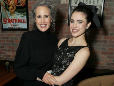 Andie MacDowell apoya a su hija Margaret Qualley en la premiere de Dos chicas a la fuga