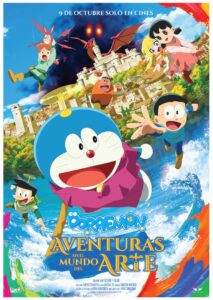 Cartel de Doraemon: Aventuras en el mundo del Arte (Eiga Doraemon: Nobita no Esekai Monogatari)