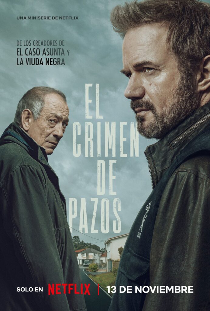 Cartel promocional de la miniserie con Tristán Ulloa y otro actor.