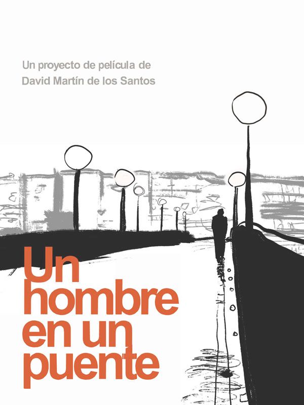 Cartel de Un hombre en un puente