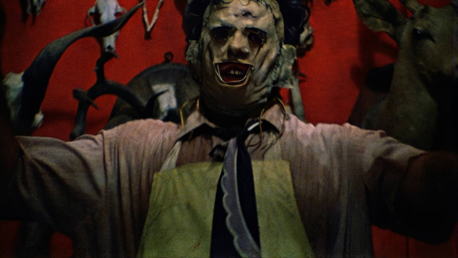 Leatherface con su delantal en La matanza de Texas