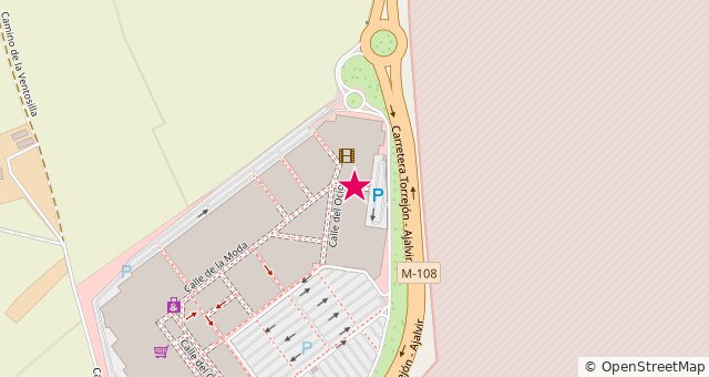 Mapa de la zona de Yelmo Premium Parque Corredor